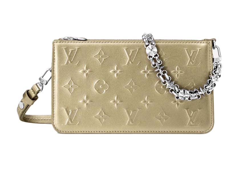 Louis Vuitton Lexington Pouch Light Gold in Calfskin Leather with