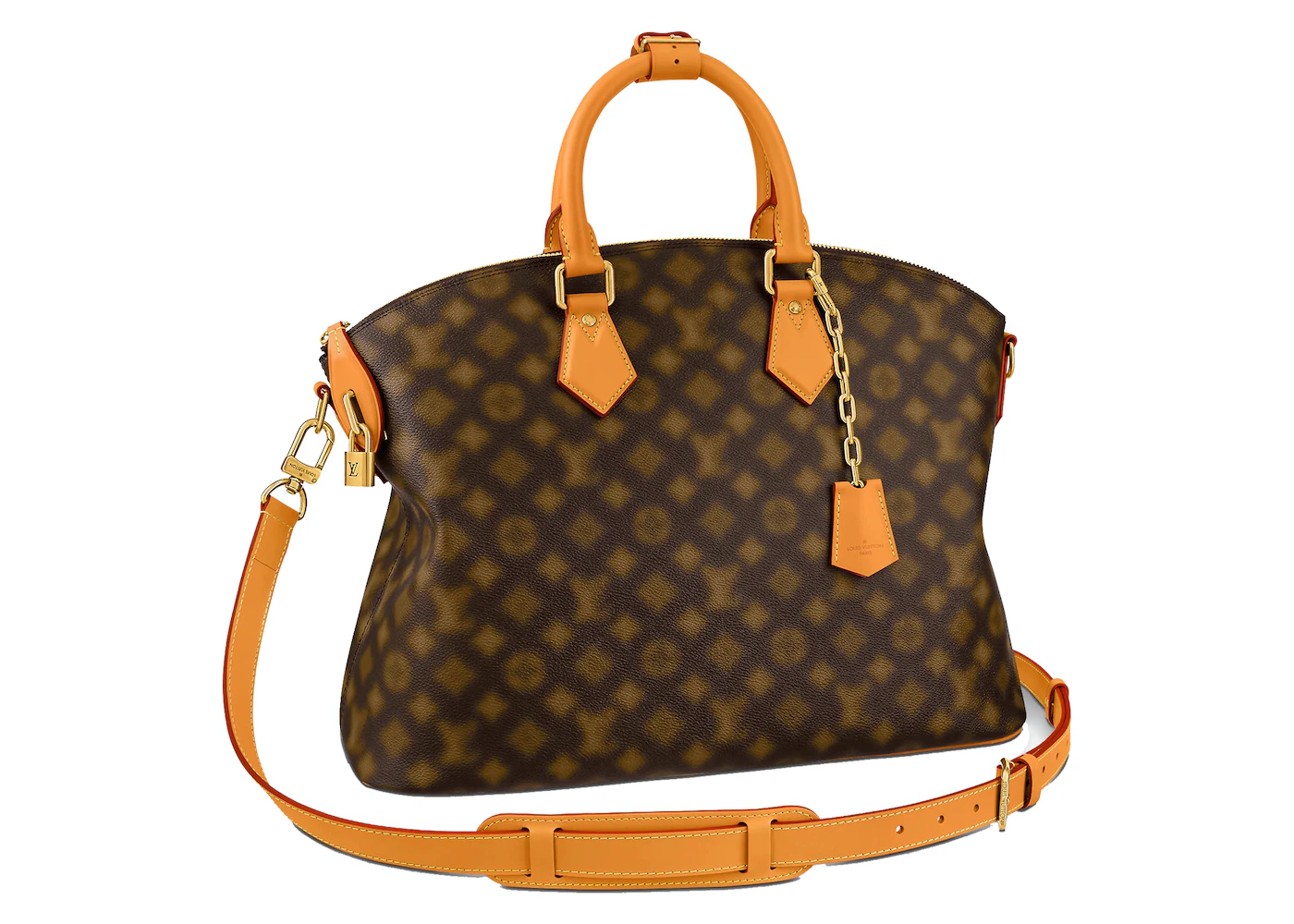 louis vuitton purse with lock and key