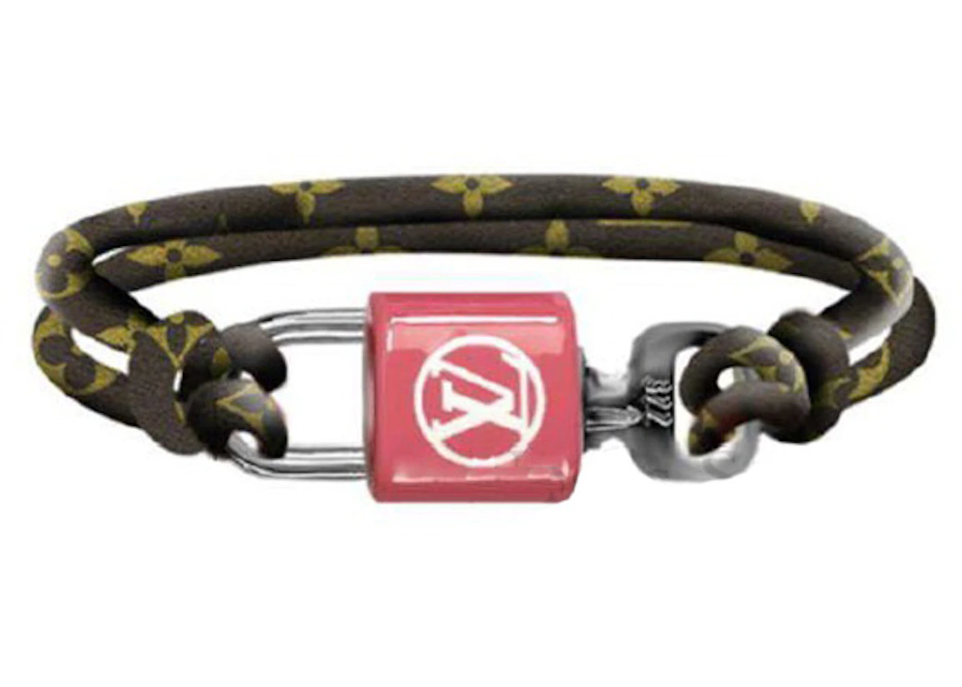 Louis Vuitton Lock it Again Bracelet Rose in Canvas with Pink/Silver-tone -  US