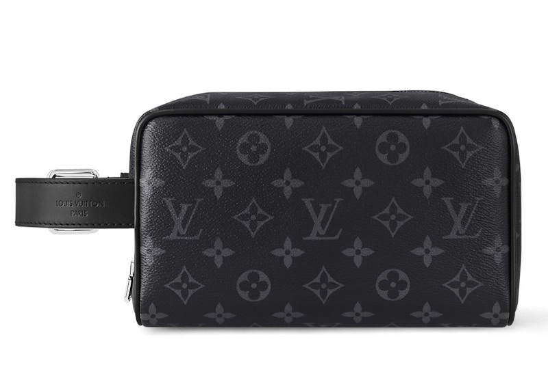 Louis Vuitton Locker Dopp Kit Monogram Eclipse Canvas in