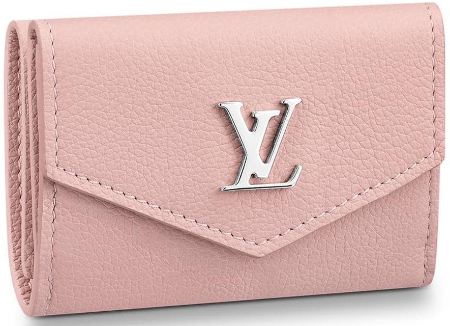 Louis Vuitton Lockmini Wallet Rose Ballerine in Calf Leather with  Silver-tone - KR