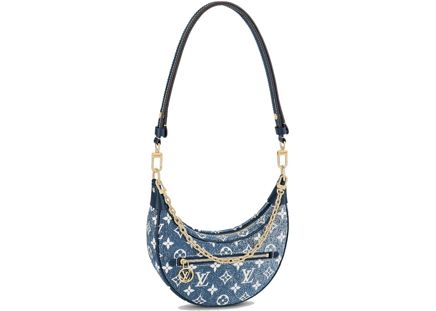 Louis vuitton denim shoulder bag Clearance