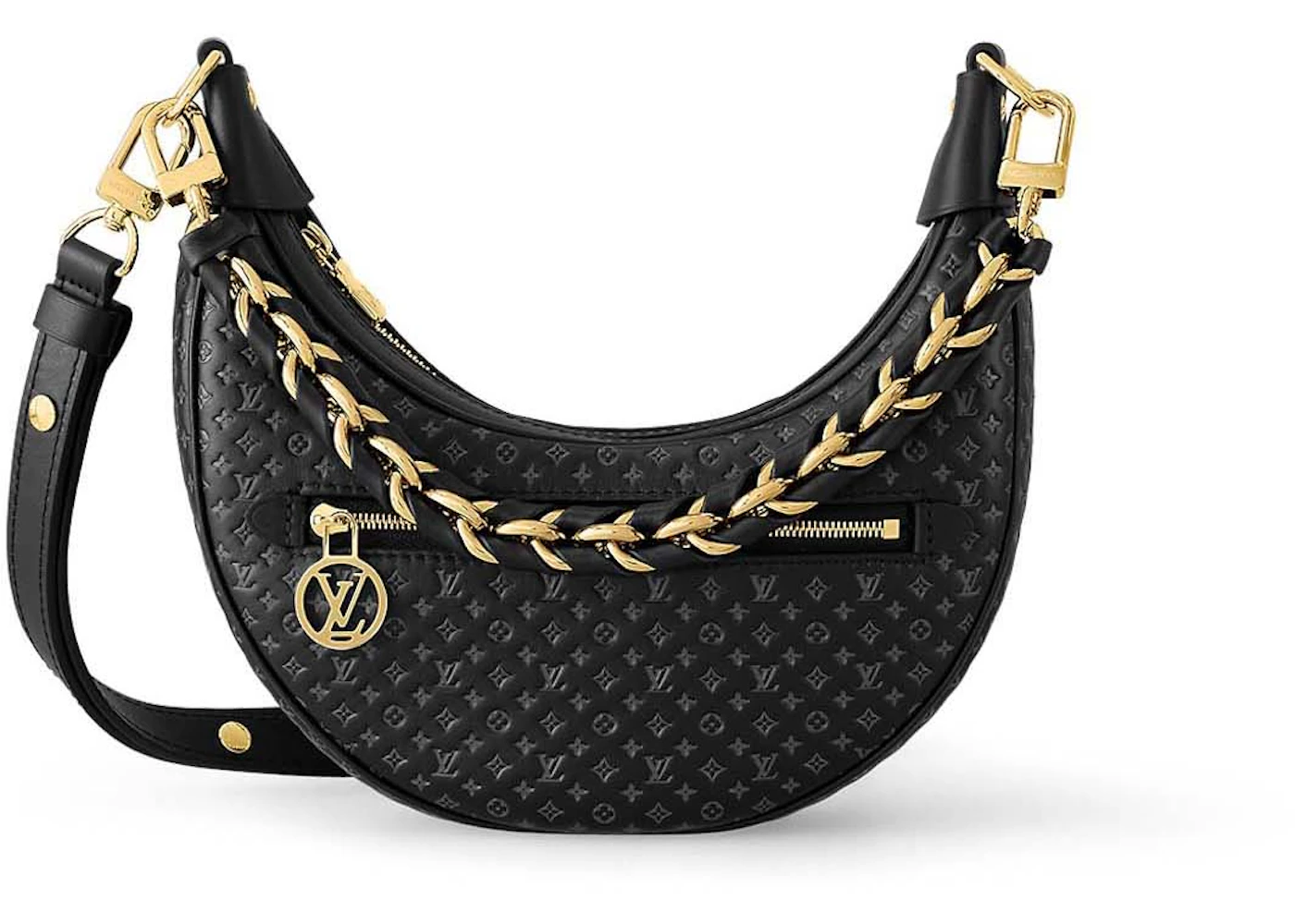 Louis Vuitton Loop Schwarz in Calfskin Leather with Gold-tone – DE