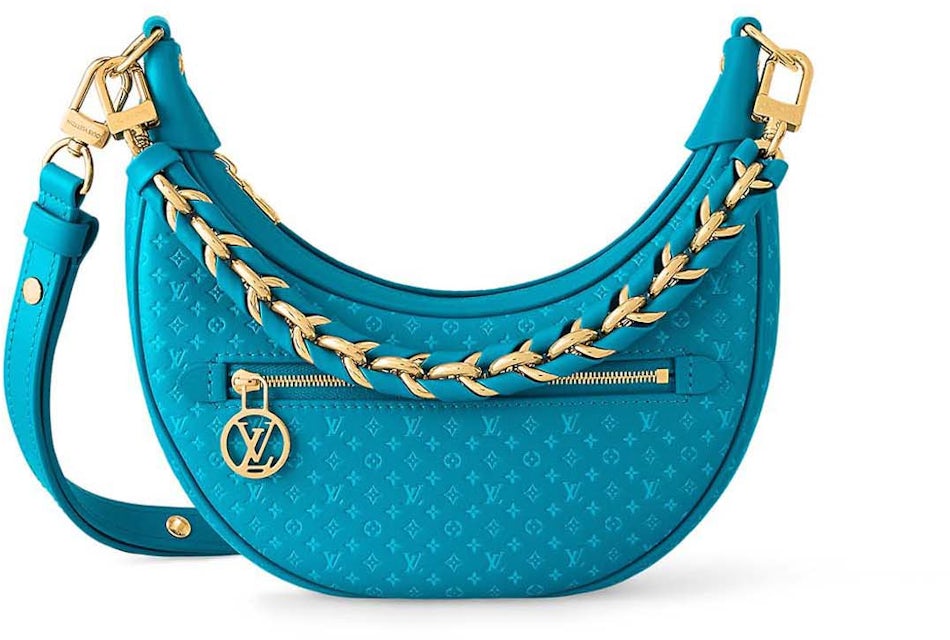 Louis Vuitton Loop Handbag Cruise 22 Ecru/Blue in Canvas/Leather