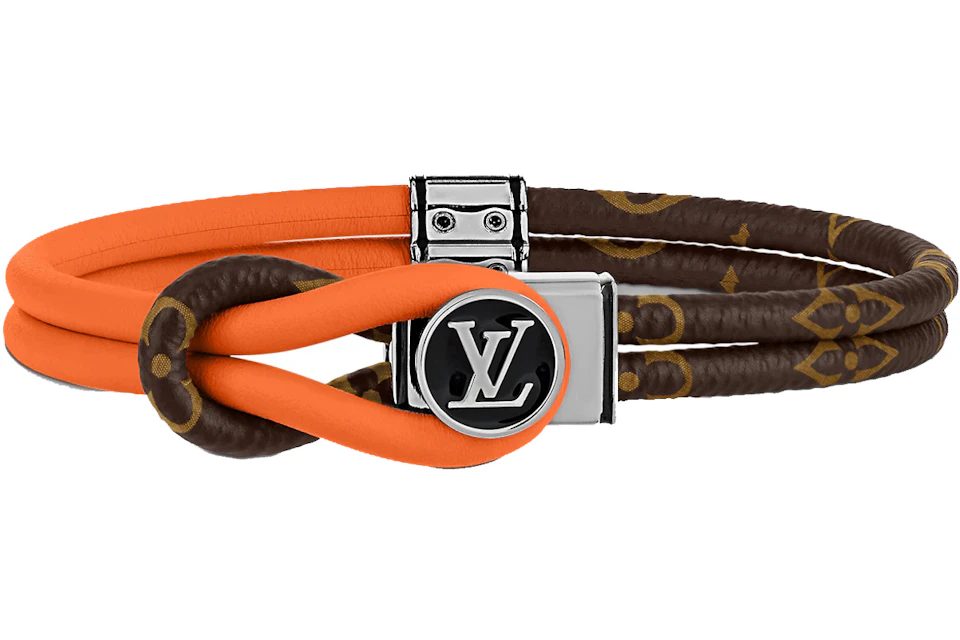Louis Vuitton Loop It Bracelet Monogram Canvas Orange/Brown in Coated ...
