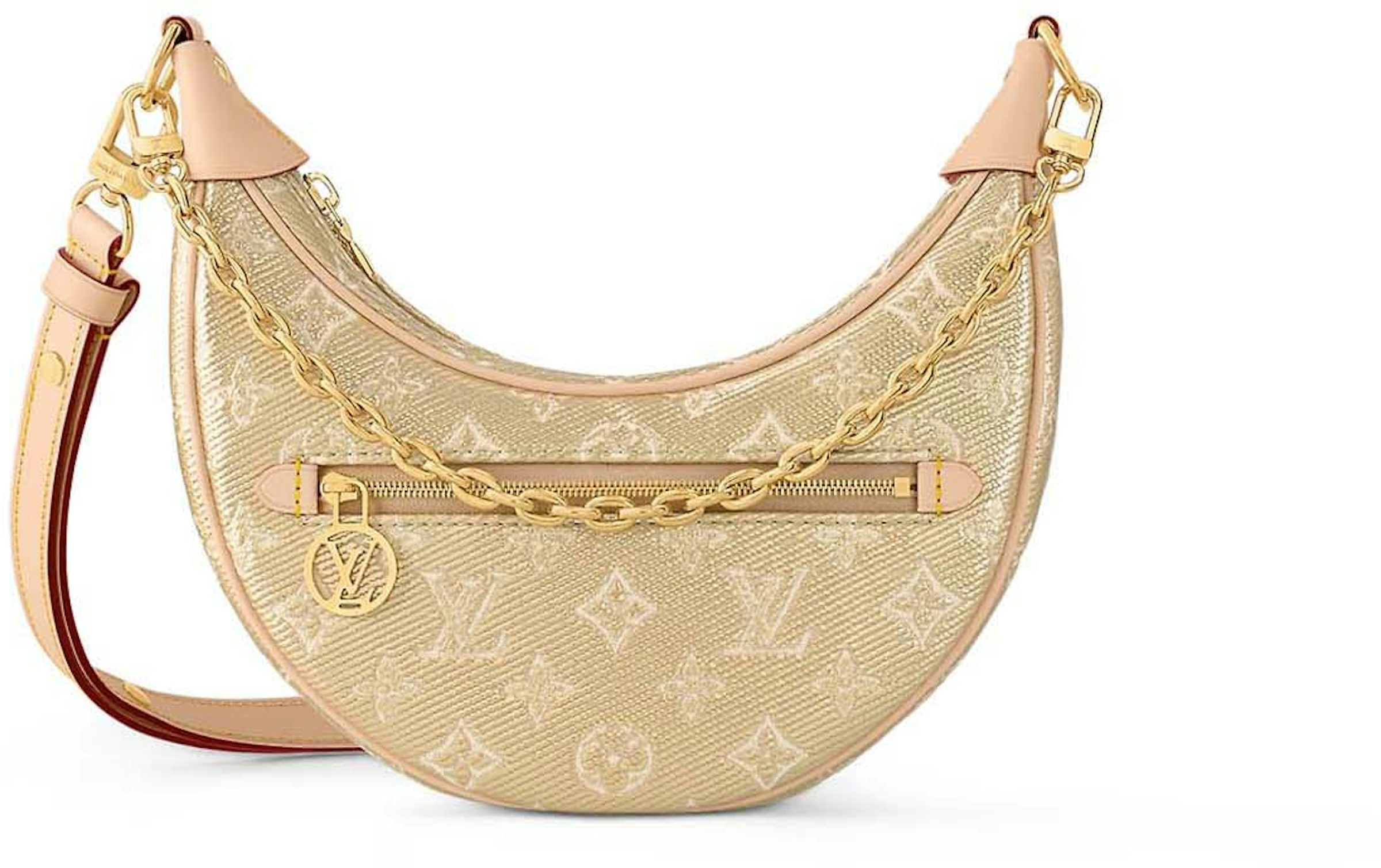 Louis Vuitton Loop PM Beige in Monoglam Coated Canvas with Gold