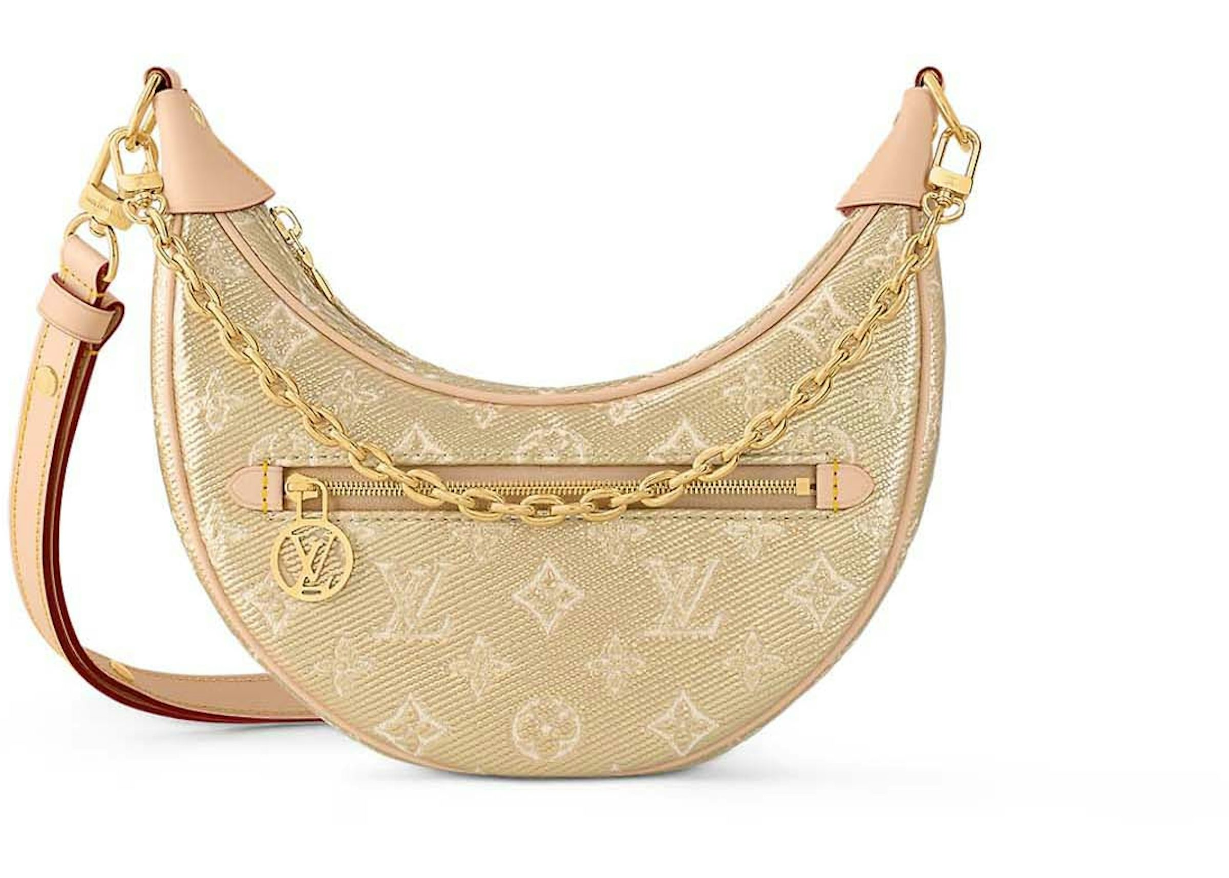 Louis Vuitton Loop PM Beige in Monoglam Coated Canvas with Gold