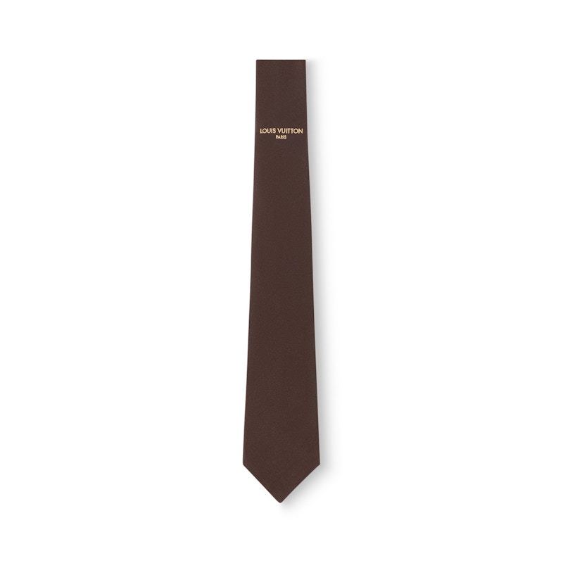 Pre-owned Louis Vuitton Men's Tie In Brown