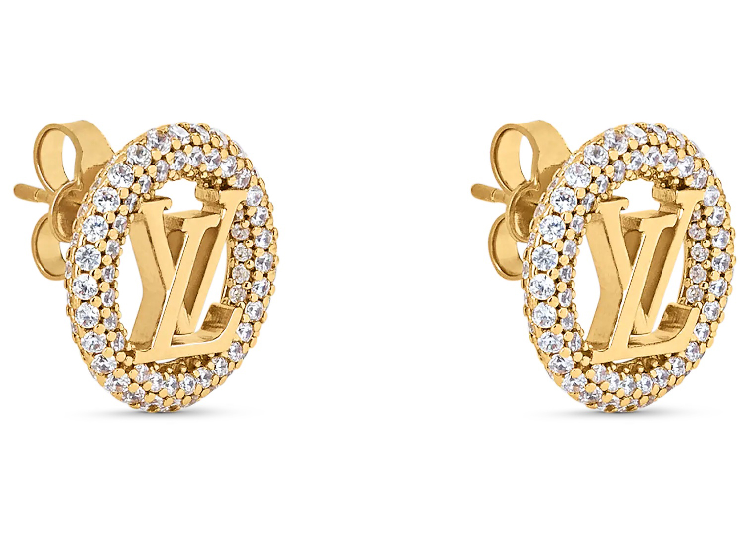 Louis Vuitton Louise Hoop Earrings Gold Video  Girly jewelry Hoop  earrings Gold jewelry