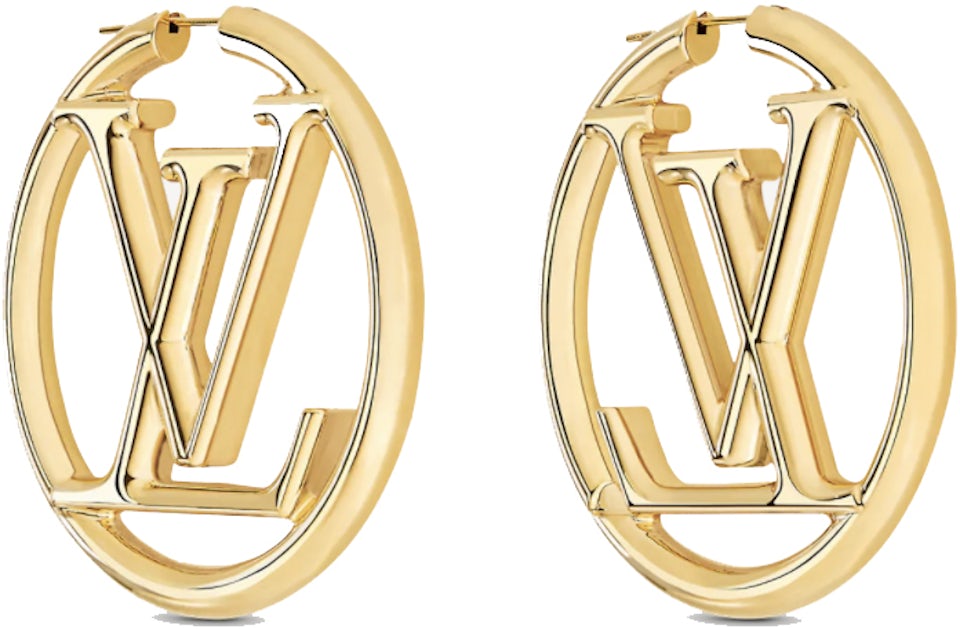 Louis Vuitton Louise Hoop Earrings Silver