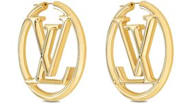 Louis Vuitton Louise Hoop Earrings (LOUISE EARRINGS, M00396)