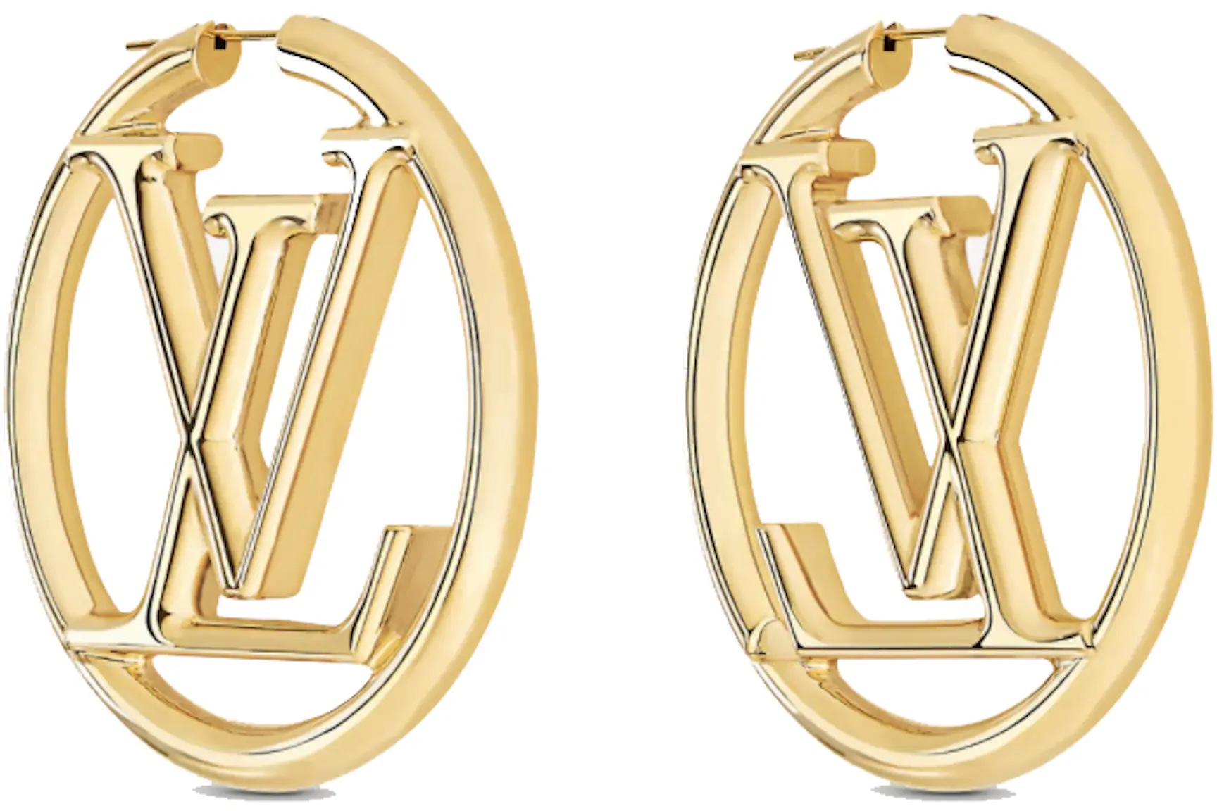 Louis vuitton gold hoop earrings Clearance