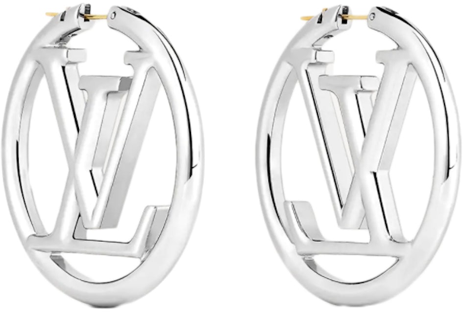 Louis Vuitton Louise Hoop Earrings Silver in Metal with Silver-tone - US