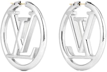 Louis Vuitton Louise Hoop Earrings - Gold-Tone Metal Hoop, Earrings -  LOU253621