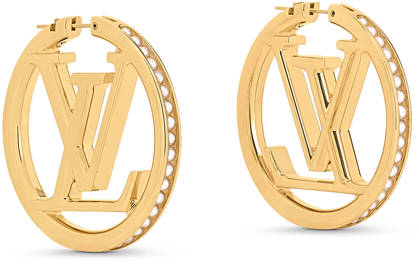 Louis Vuitton Louise Pearls Earrings Gold in Metal with Gold-tone - US