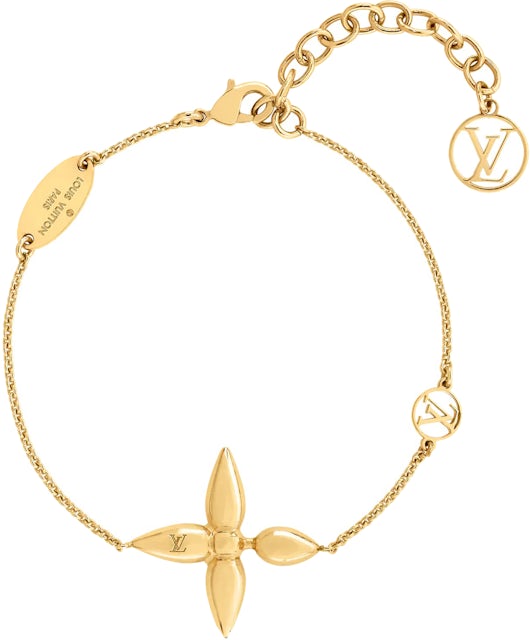 LOUIS VUITTON Metal Louisette Bracelet Gold Gold
