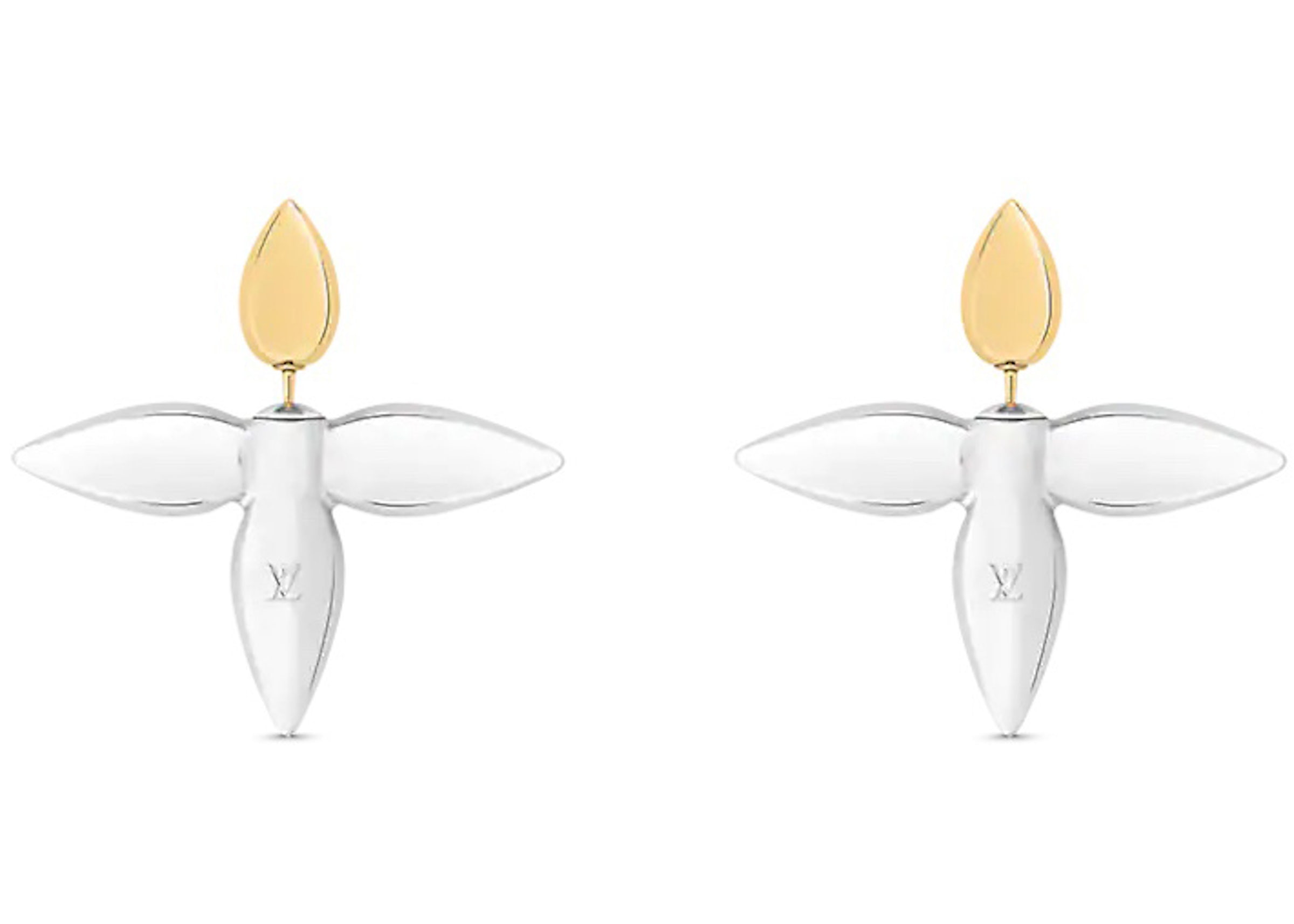 Louis Vuitton Louisette Macro Earrings Gold/Silver