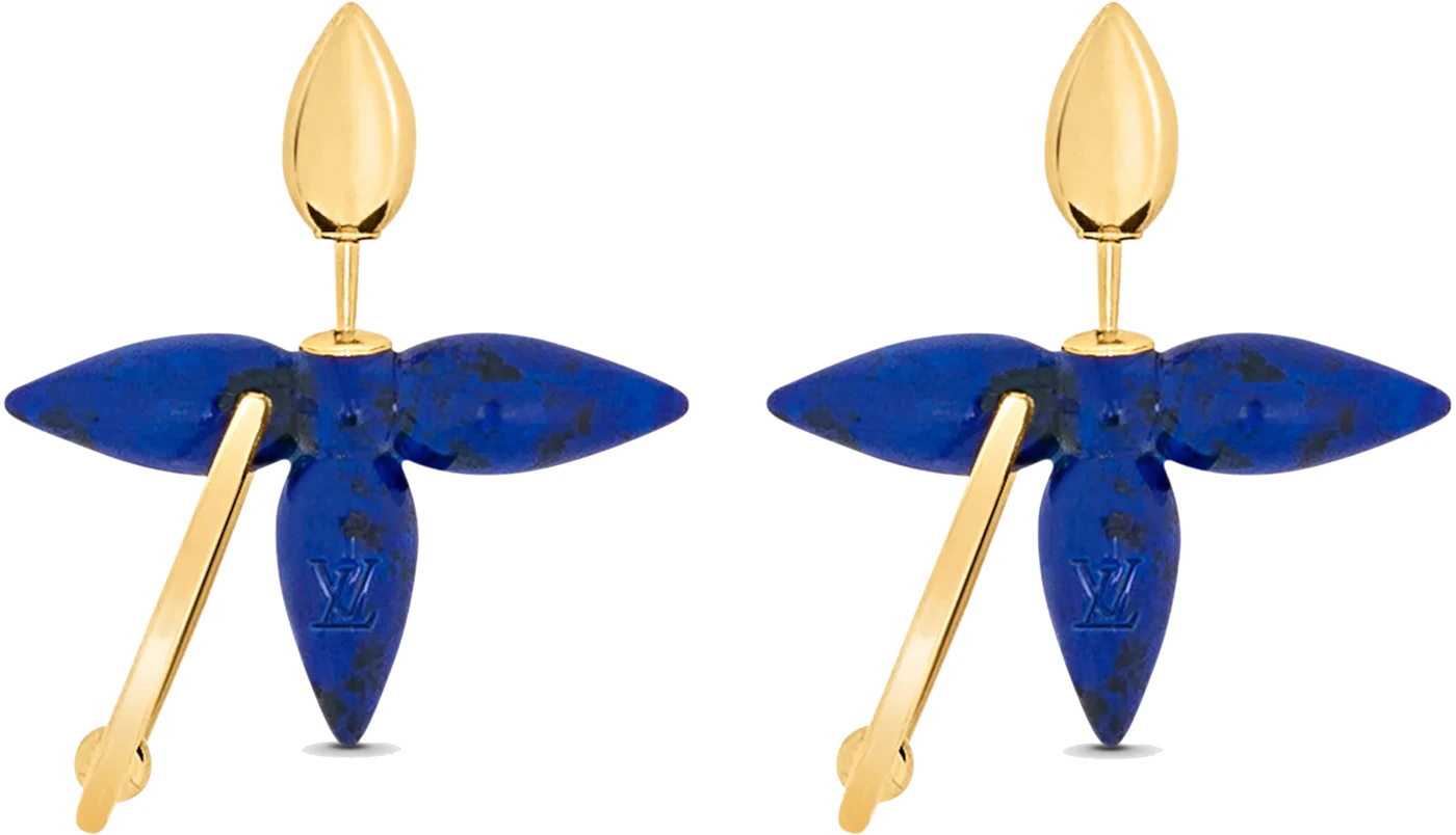 Louis Vuitton Louisette Swing Earrings Blue