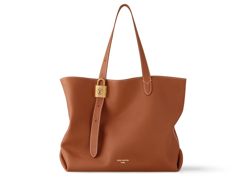 Pre-owned Louis Vuitton Women's Low Key Cabas Mm In Cognac
