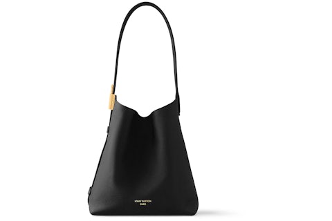 Louis Vuitton Low Key Hobo PM Black in Calfskin Leather with Gold