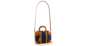 Louis Vuitton Luggage Smooth Calfskin Mini Navy Skipper Blue/Caramel