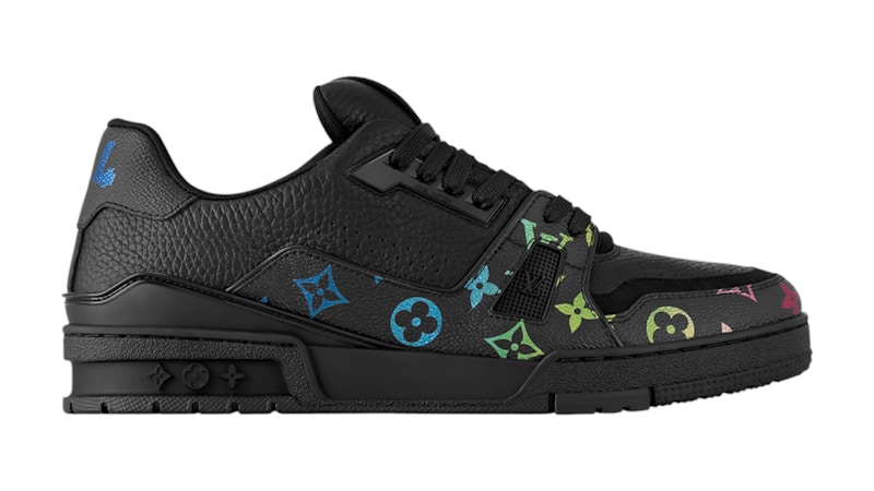 お洒落な足元♪【LOUIS VUITTON】トレーナー Black Monogram Louis Vuitton Lv Trainer Monogramm Black Multi メンズ
