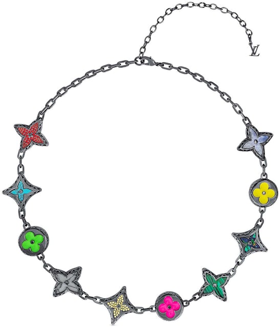 Louis Vuitton MNG Big Party Necklace Multicolored in Metal with Silver-tone  - US