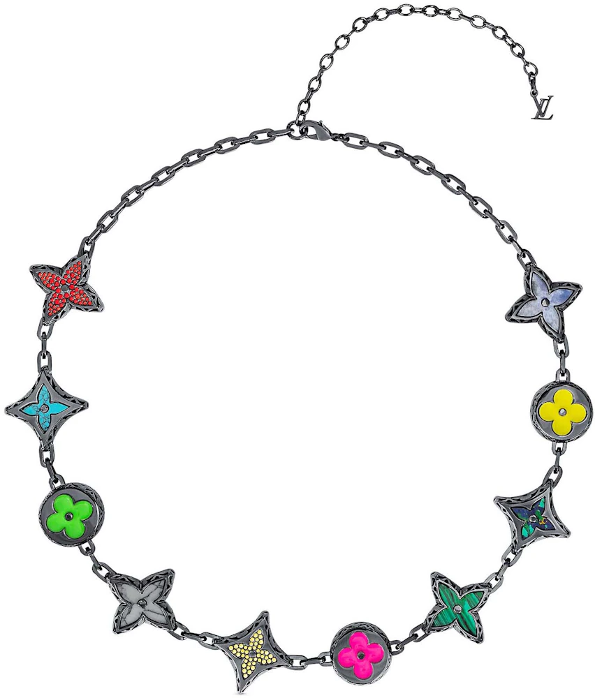 Louis Vuitton MNG Big Party Necklace Multicolored in Metal with