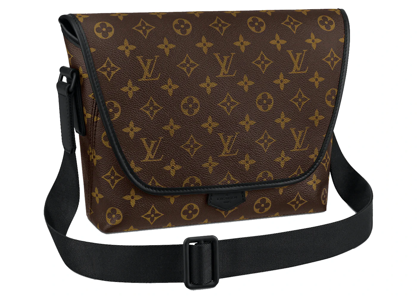 Louis+Vuitton+Courcelles+Shoulder+Bag+Brown+Leather for sale
