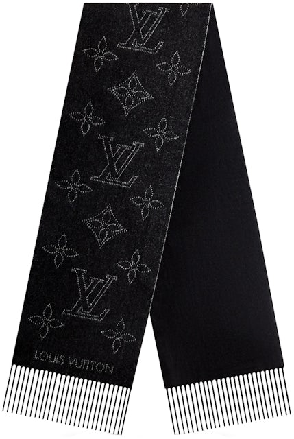 Louis Vuitton Mahina Flight Mode Scarf Black in Cashmere Wool - GB