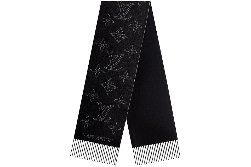Louis Vuitton Mahina Flight Mode Scarf Black in Cashmere Wool - US