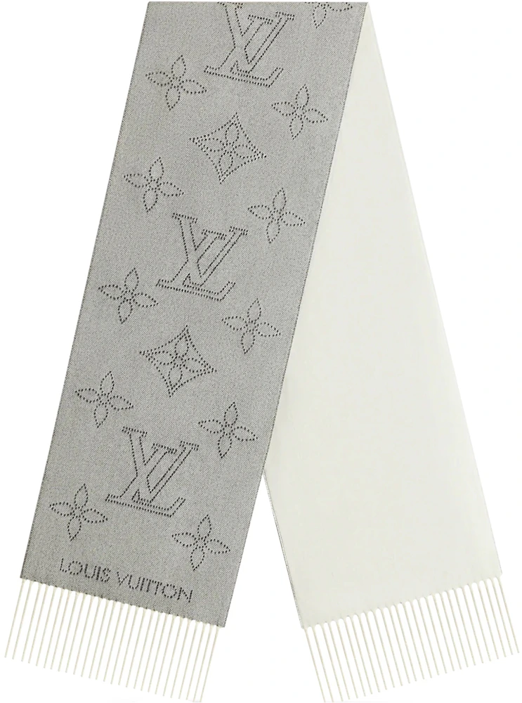 Louis Vuitton Mahina Flight Mode Scarf Cream Cashmere