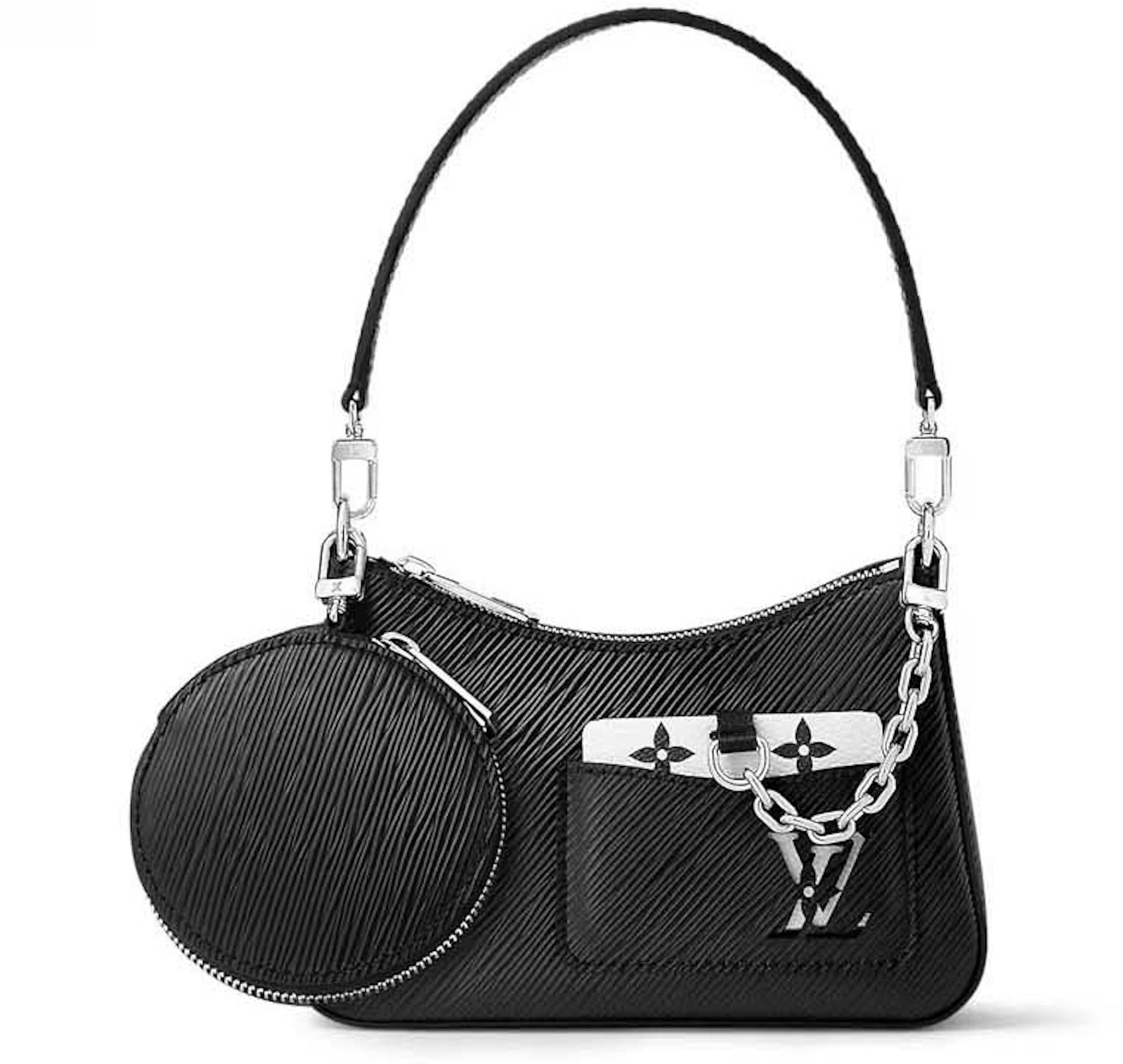 Louis Vuitton Marellini Handbag Epi Leather Black 2245953