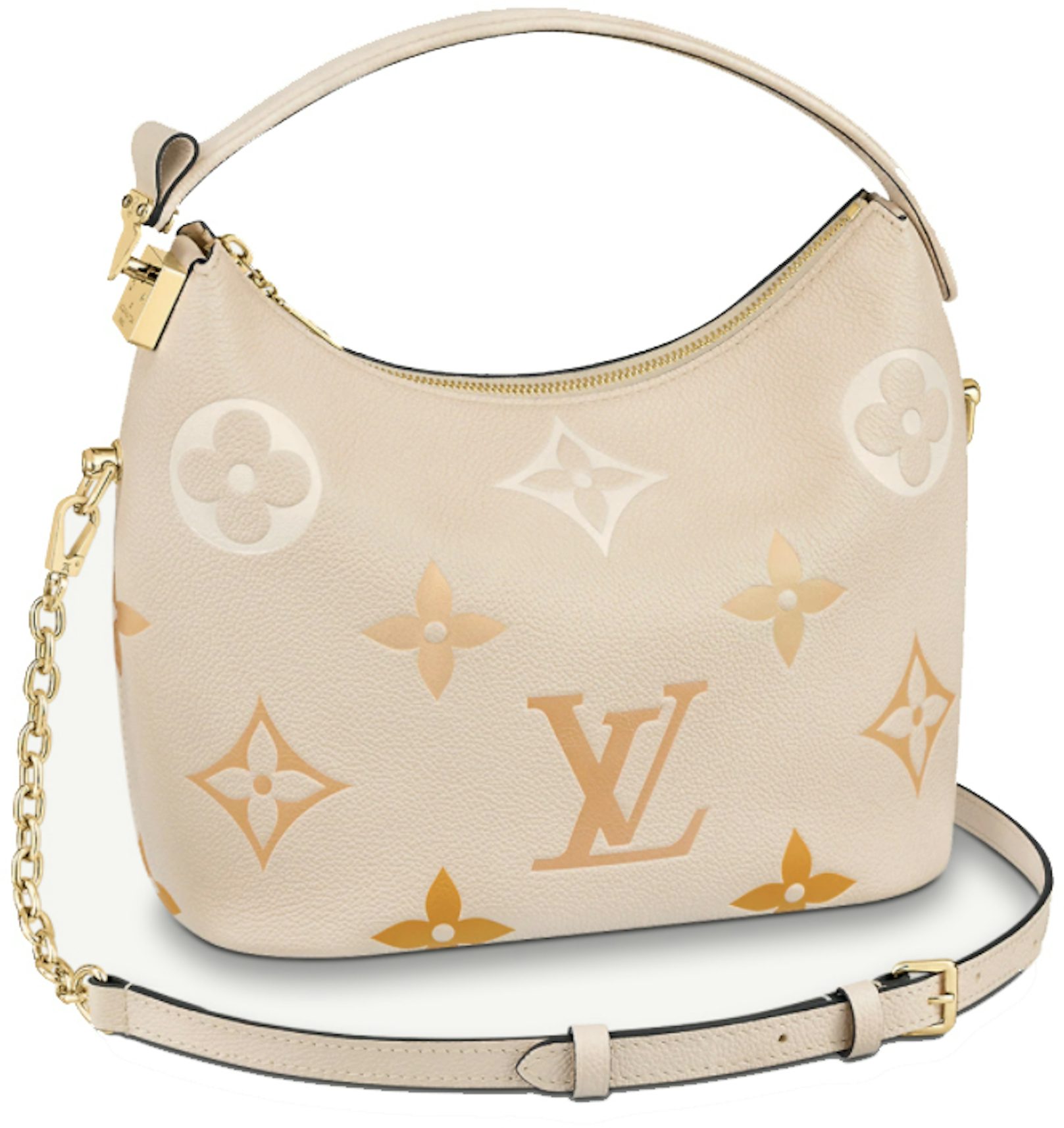 Louis Vuitton Bagatelle Black White in Cowhide Leather with Gold-tone - US