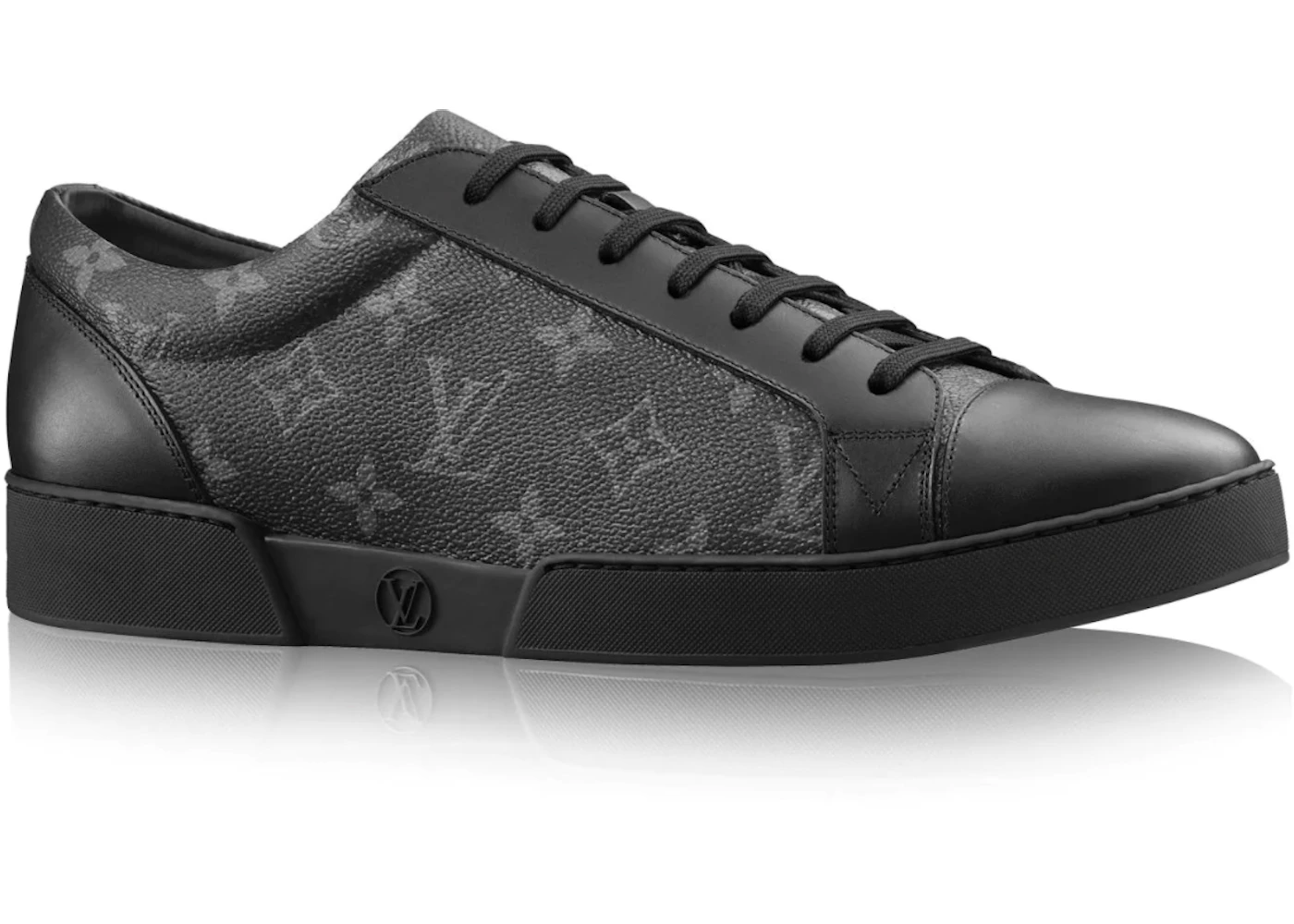 Louis vuitton all black top sneakers