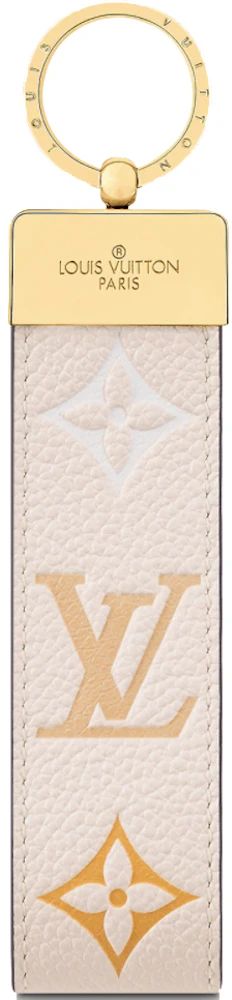 Louis Vuitton Maxi Dragonne Key Holder Cream/Saffron in Empreinte Leather  with Gold-tone - US