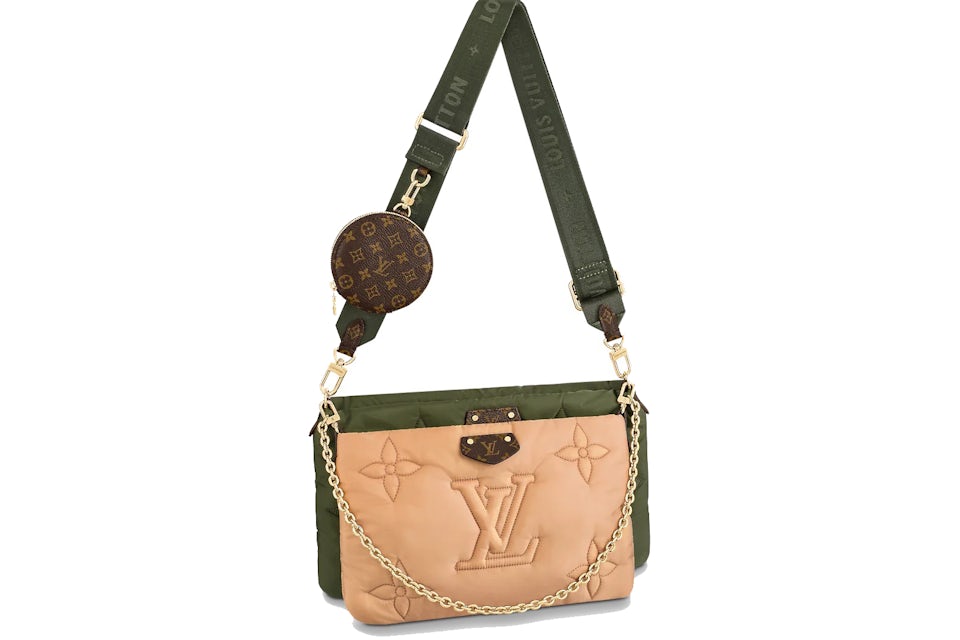 Louis Vuitton Maxi Multi Pochette Accessories Khaki Green/Beige in  Econyl/Coated Canvas with Gold-tone - US