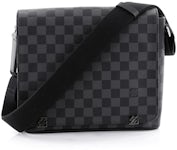 Louis Vuitton Messenger District Christopher Nemeth Rope Damier Graphite PM  Black/Grey/Blue in Canvas/Fabric with Silver-tone - US