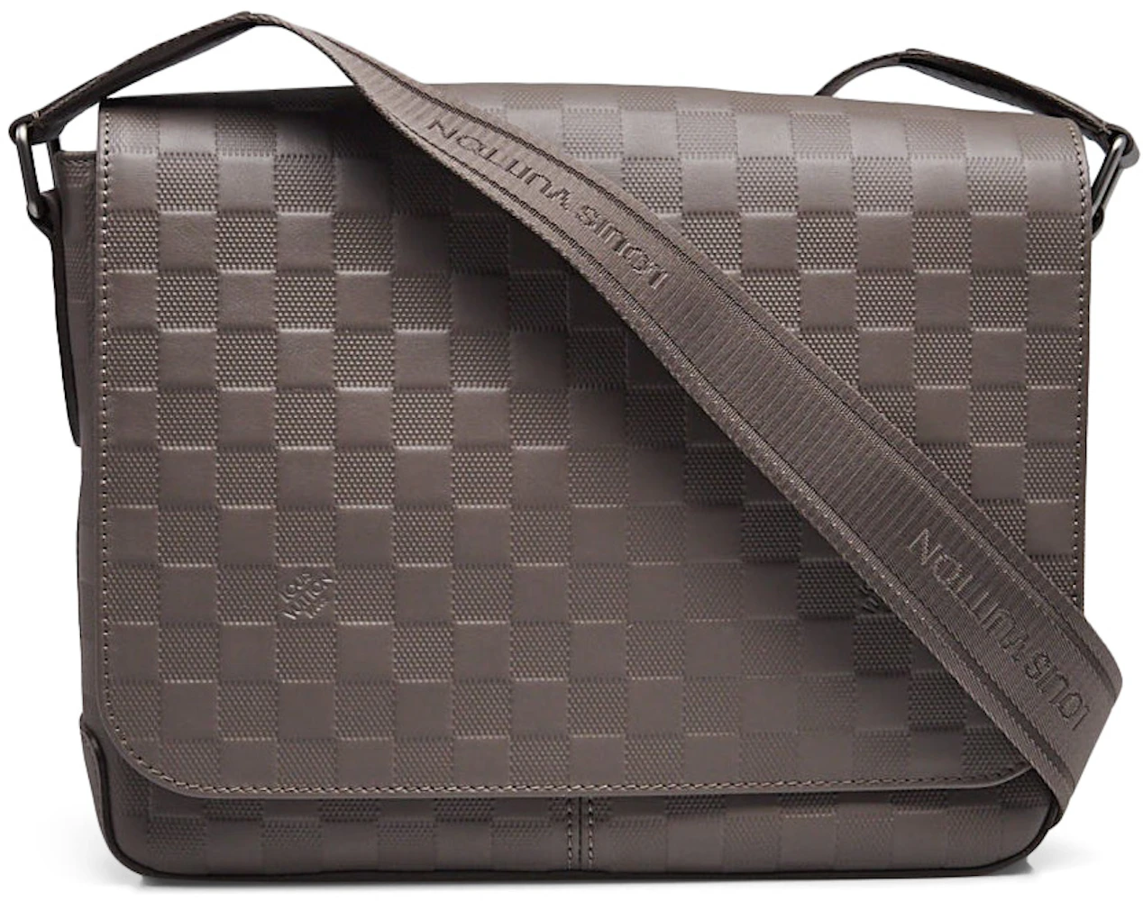 Louis Vuitton, Bags, Louis Vuitton District Messenger Bag Damier Infini  Leather Pm Black