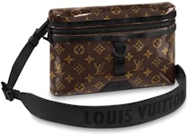 RRP 2200$ Men's Louis Vuitton Monogram Macassar District PM 8 Shoulder  Bag