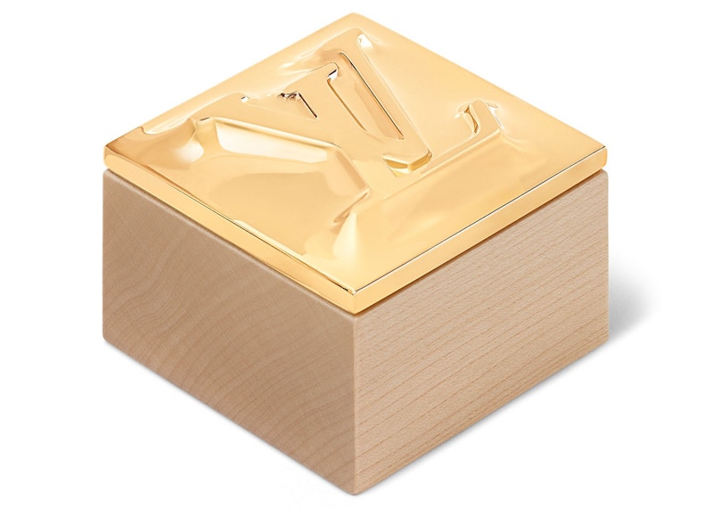Louis Vuitton Metalgram Box Gold in Maple Wood/Metal - JP