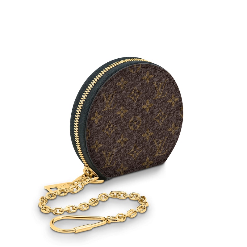 Louis Vuitton Boite Chapeau Coin Purse Monogram Canvas Micro Black, Brown