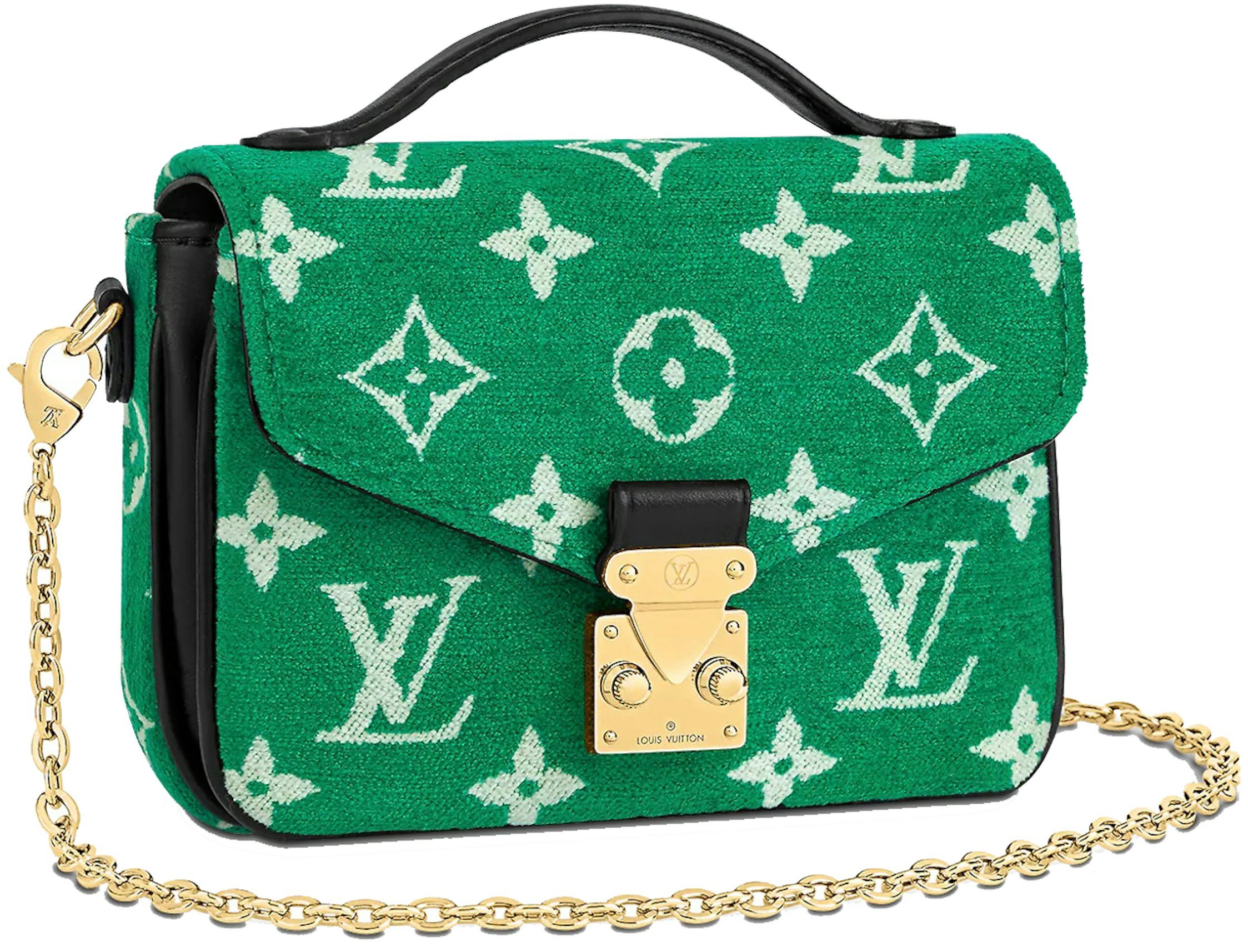 Louis Vuitton Monogram Jacquard Velvet Micro Metis M81494 Green - Luxuryeasy