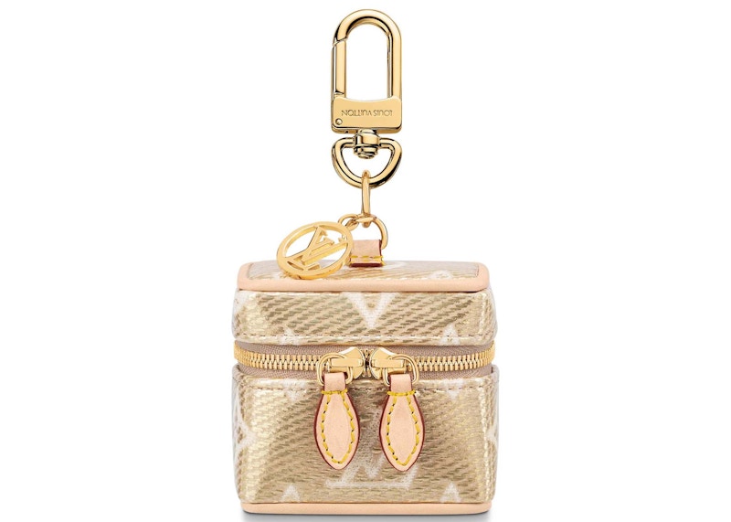 Louis Vuitton Micro Vanity Bag Charm Gold in Monoglam Canvas