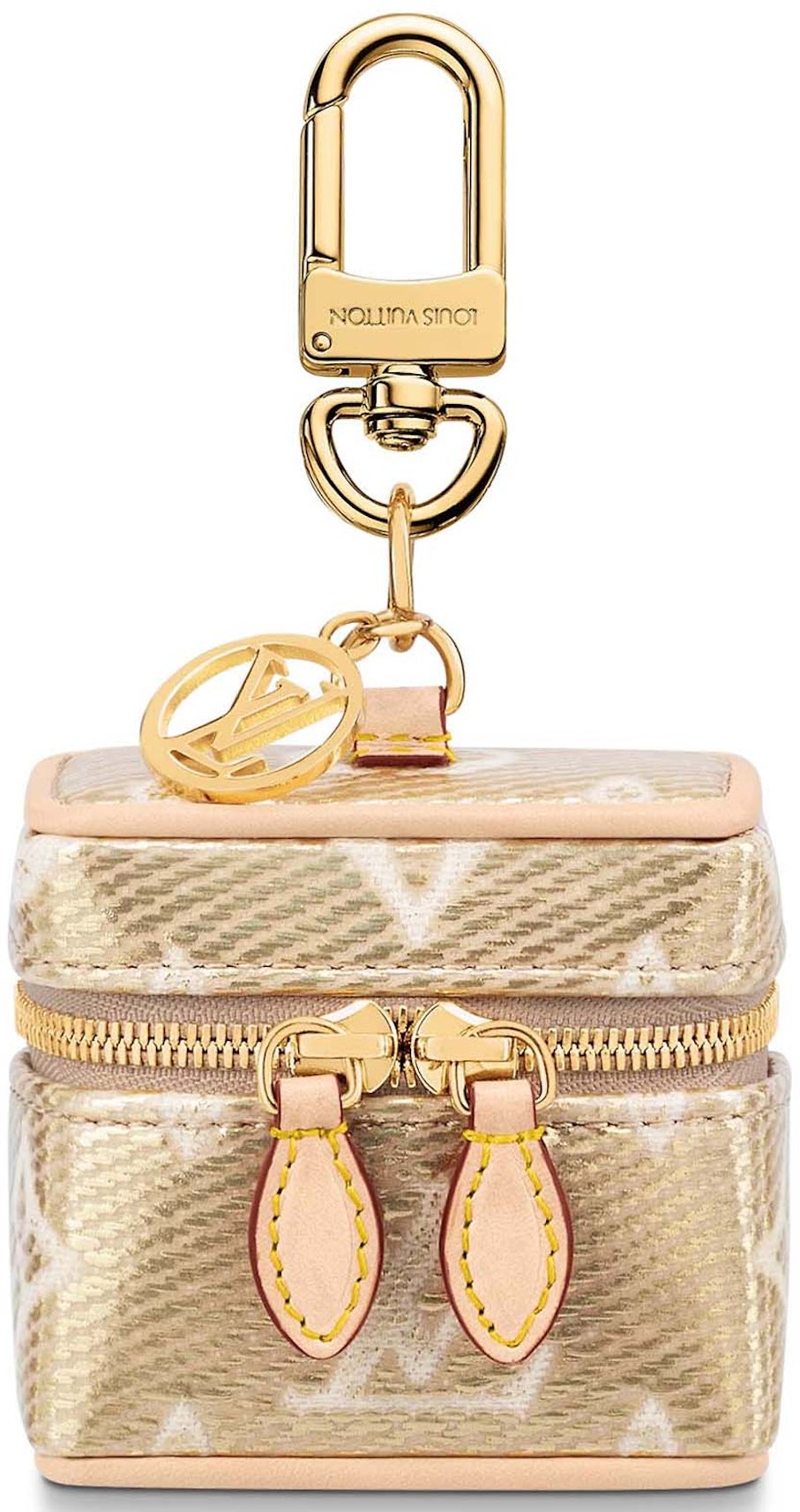 Louis Vuitton Micro Vanity Bag Charm Gold in Monoglam Canvas/Leather with  Gold-tone - US