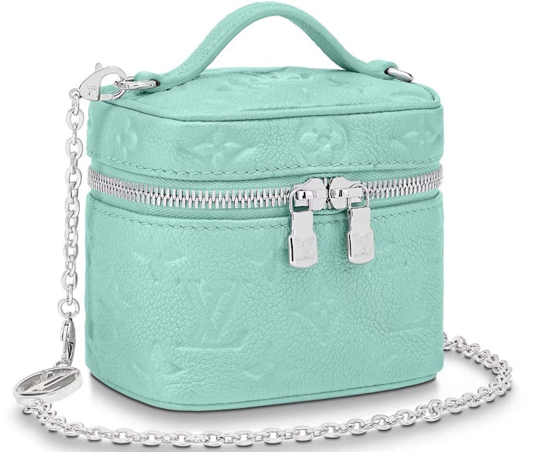 Louis Vuitton Micro Vanity Pearly Lagoon Turquoise in Monogram Empreinte  Embossed Supple Grained Cowhide Leather with Silver-tone - US