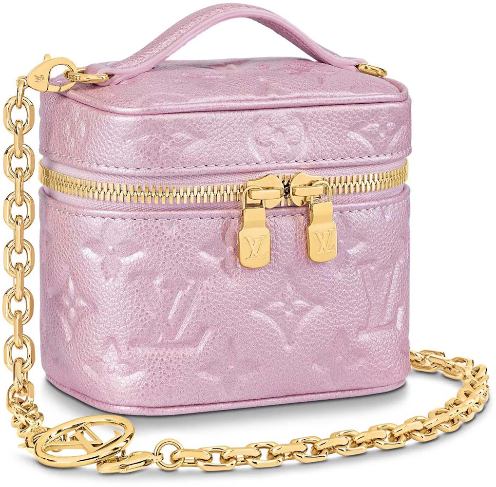 Louis Vuitton Micro Vanity Pearly Lilac in Monogram Empreinte Embossed  Supple Grained Cowhide Leather with Gold-tone - GB