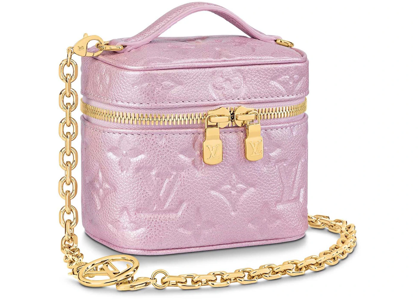 Louis Vuitton Micro Vanity Pearly Lilac in Monogram Empreinte Embossed  Supple Grained Cowhide Leather with Gold-tone - GB