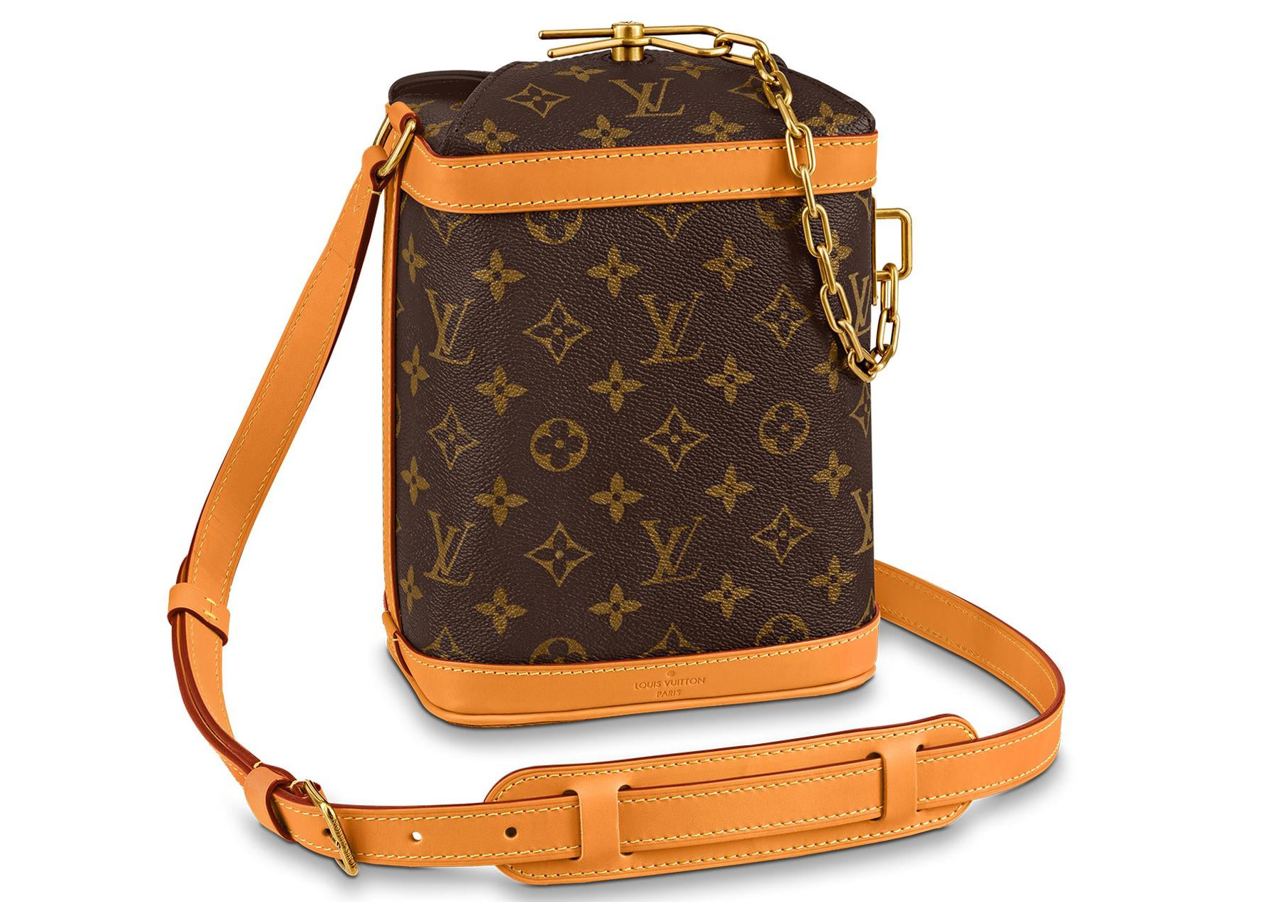 Louis Vuitton Milk Box Monogram Legacy Brown in Coated CanvasLeather with  Aged Goldtone  US