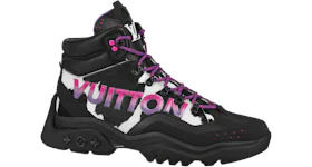Louis Vuitton Millenium Ankle Boot Black Pink